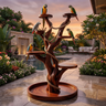 Aviaris Handcrafted Solid Wood Tree Branch Parrot Stand Mahogany - Timberustic Tree Branch Parrot Stand