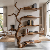 Bramblecrest Handcrafted Solid Wood Tree Bookshelf Brown - Timberustic Tree Bookshelf