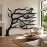 Branchmere Handcrafted Solid Wood Tree Bookshelf Black - Timberustic Tree Bookshelf