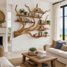 Briarcanopy Handcrafted Solid Wood Floating Tree Bookshelf Teak - Timberustic Floating Tree Bookshelf