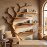 Briarcrest Handcrafted Solid Wood Tree Bookshelf Teak - Timberustic Tree Bookshelf