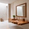 Cavira Live Edge Solid Wood Floating Bathroom Vanity with Integrated Sink SPA354645 Brown - Timberustic Floating Bathroom Vanity with Integrated Sink