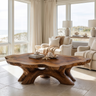 Cyravelle Handcrafted Solid Wood Coffee Table Brown - Timberustic Coffee Table