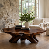 Cyravelle Handcrafted Solid Wood Coffee Table Dark Walnut - Timberustic Coffee Table