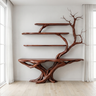 Draevon Sculpted Solid Wood Console Table with Shelves Mahogany - Timberustic Console Table with Shelves