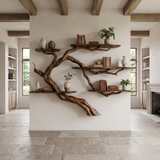 Driftbranch Handcrafted Solid Wood Floating Tree Bookshelf Brown - Timberustic Floating Tree Bookshelf