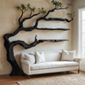 Driftgrove Handcrafted Solid Wood Tree Bookshelf Black - Timberustic Tree Bookshelf