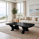 Elarwen Handcrafted Solid Wood Coffee Table Black - Timberustic Coffee Table