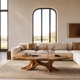 Elarwyn Handcrafted Solid Wood Coffee Table Teak - Timberustic Coffee Table