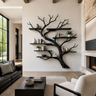 Eldergrove Handcrafted Solid Wood Floating Tree Bookshelf Black - Timberustic Floating Tree Bookshelf