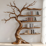 Eldergrove Handcrafted Solid Wood Tree Bookshelf Brown - Timberustic Tree Bookshelf