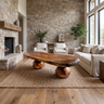 Eldovra Sculpted Solid Wood Coffee Table Brown - TimbeRustic Coffee Table