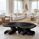 Elvarenne Handcrafted Solid Wood Coffee Table Black - Timberustic Coffee Table