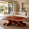 Elvarenne Handcrafted Solid Wood Coffee Table Mahogany - Timberustic Coffee Table
