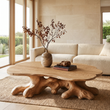Elvarenne Handcrafted Solid Wood Coffee Table Natural Oak - Timberustic Coffee Table