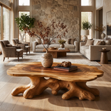 Elvarenne Handcrafted Solid Wood Coffee Table Teak - Timberustic Coffee Table