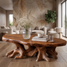 Elvaris Handcrafted Solid Wood Coffee Table Brown - Timberustic Coffee Table
