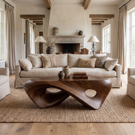 Norwyn Handcrafted Solid Wood Coffee Table Dark Walnut - Timberustic Coffee Table