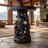 Nythorin Handcrafted Octopus Pedestal Stand Black - Timberustic Pedestal Stand