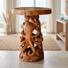 Nythorin Handcrafted Octopus Pedestal Stand Teak - Timberustic Pedestal Stand