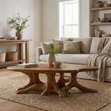 Olivareth Handcrafted Solid Wood Coffee Table Brown - Timberustic Coffee Table