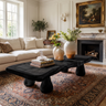 Organic Modern Solid Wood Coffee Table Black - TimbeRustic Coffee Table
