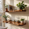 Orvino Live Edge Solid Wood Floating Shelf SPA369492 — Brown