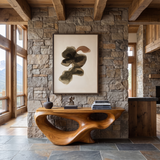 Oryndor Sculpted Solid Wood Console Table Teak - Timberustic Console Table