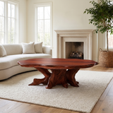 Orynelle Handcrafted Solid Wood Coffee Table Mahogany - Timberustic Coffee Table