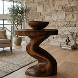 Seravon Handcrafted Solid Wood Side Table SPA825813 — Dark Walnut