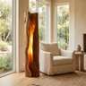 Solvaryn Sculpted Live Edge Integrated LED Wood Floor Lamp Brown - Timberustic Floor Lamp