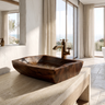 Stoneharbor Handcrafted Solid Wood Vessel Sink Dark Walnut - Timberustic Vessel Sinks