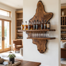 Thalorin Live Edge Solid Wood Floating Wine Shelf SPA927589 Brown - Timberustic Floating Wine Shelf