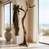 Thalorin Sculpted Solid Wood Tree Coat Rack Brown - Timberustic Tree Coat Rack