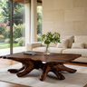 Tharvane Handcrafted Solid Wood Coffee Table Dark Walnut - Timberustic Coffee Table