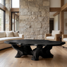 Theravelle Handcrafted Solid Wood Coffee Table Black - Timberustic Coffee Table