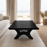 Thervane Handcrafted Solid Wood Coffee Table Black - Timberustic Coffee Table