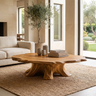 Thornridge Live Edge Solid Wood Coffee Table Teak - Timberustic Coffee Table