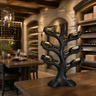 Thornvale Sculpted Solid Wood Wine Rack Black - Timberustic Wine Rack
