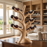 Thornvale Sculpted Solid Wood Wine Rack Natural Oak - Timberustic Wine Rack