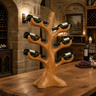 Thornvale Sculpted Solid Wood Wine Rack Teak - Timberustic Wine Rack