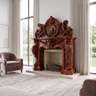 Valdorien Handcrafted Fireplace Mantel Surround Mahogany - Timberustic Fireplace Mantel Surround