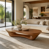 Valthera Sculpted Solid Wood Coffee Table SPA235732 — Brown