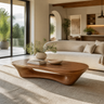 Valthera Sculpted Solid Wood Coffee Table SPA235732 — Brown