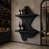 Valtheris Live Edge Handcrafted Floating Wine Shelf SPA512278 - Timberustic Floating Wine Shelf