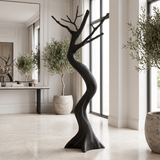 Veylorn Sculpted Solid Wood Tree Coat Rack Black - Timberustic Tree Coat Rack