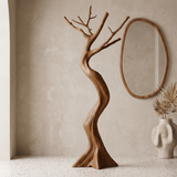 Veylorn Sculpted Solid Wood Tree Coat Rack Brown - Timberustic Tree Coat Rack
