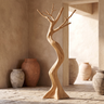 Veylorn Sculpted Solid Wood Tree Coat Rack Natural Oak - Timberustic Tree Coat Rack