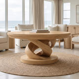 Virella Handcrafted Solid Wood Coffee Table SPA925789 Natural Oak - Timberustic Coffee Table