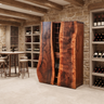 Virellan Handcrafted Solid Wood Bar Cabinet Brown - Timberustic Bar Cabinet